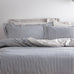 The Linen Yard Hebden Melange Stripe Duvet Set