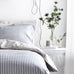 The Linen Yard Hebden Melange Stripe Duvet Set