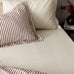 The Linen Yard Hebden Melange Stripe 100% Cotton Sheets
