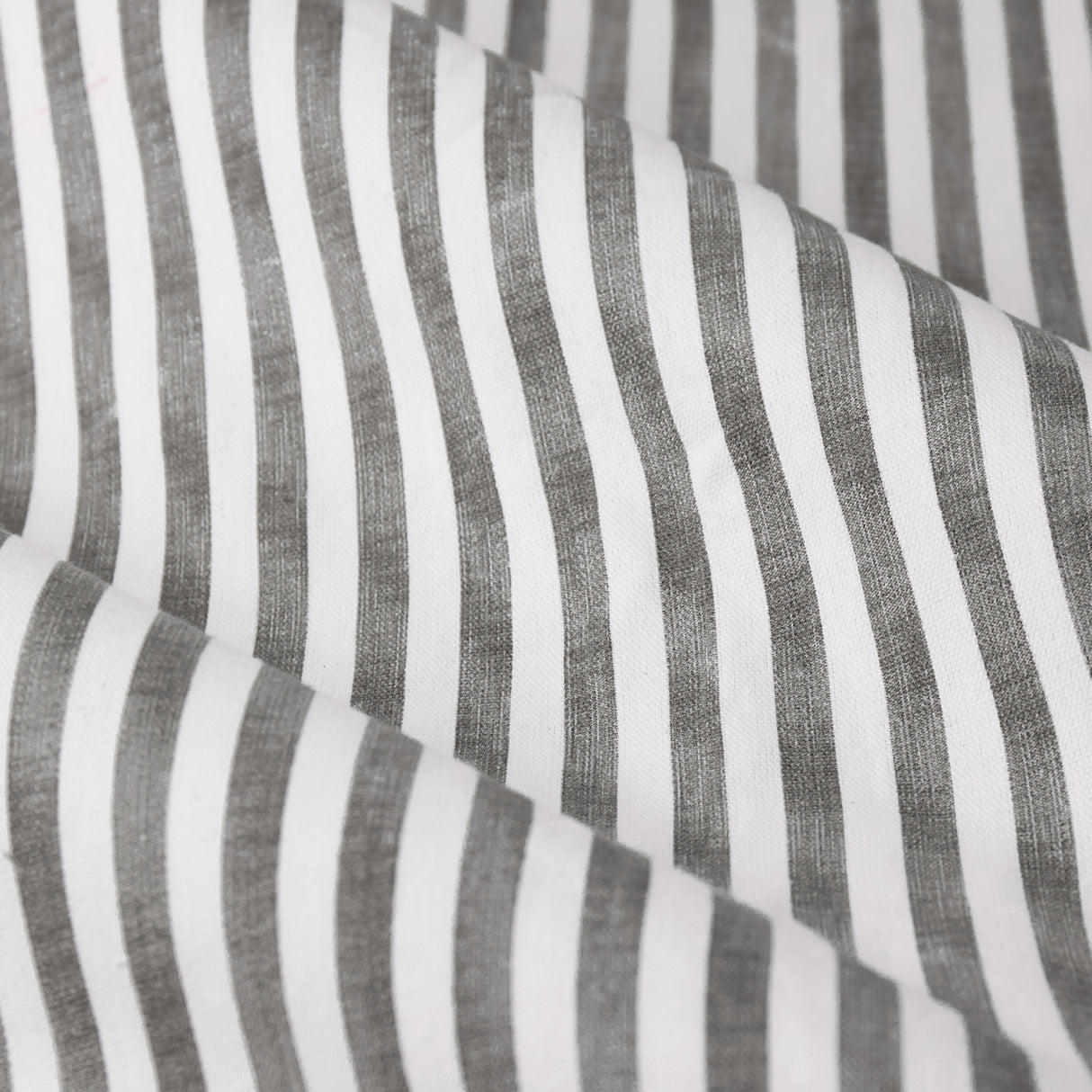 The Linen Yard Hebden Stripe Eyelet Curtains