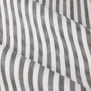 The Linen Yard Hebden Stripe Eyelet Curtains