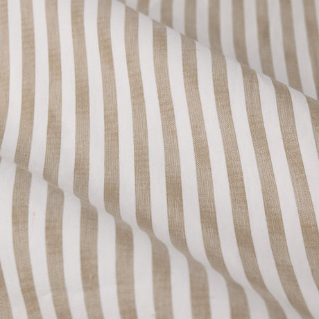 The Linen Yard Hebden Stripe Eyelet Curtains