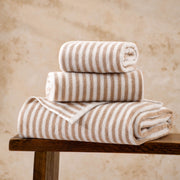 The Linen Yard Hebden Stripe 450gsm 100% Cotton Towels
