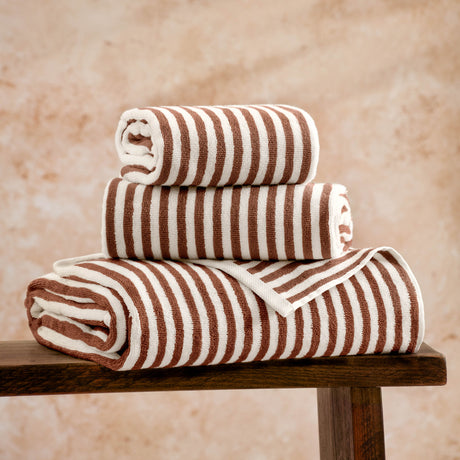 The Linen Yard Hebden Stripe 450gsm 100% Cotton Towels