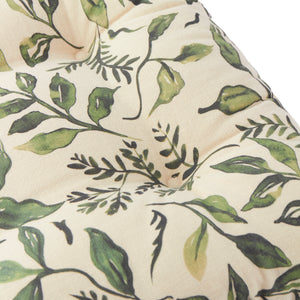 Wylder Herb Garden 40cm x 40cm 100% Slub Cotton Green Seat Pads (Pack of 2)