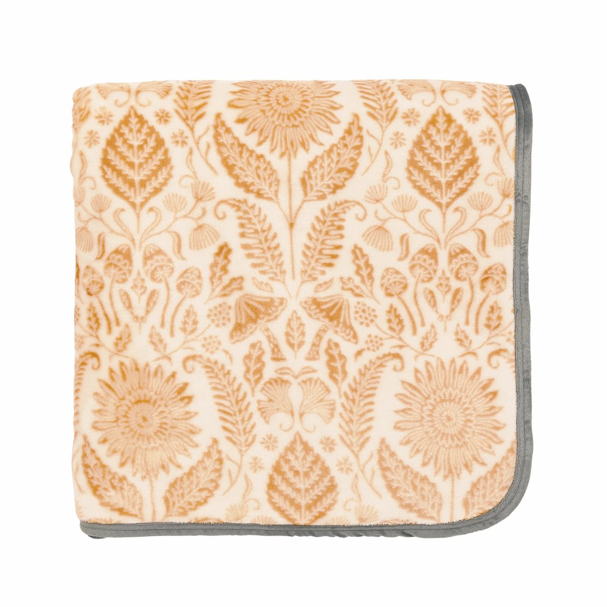 Harvest Moon by Helena Springfield Sunflower Graphite/Copper 140cm x 180cm Fleece Throw