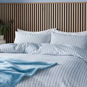 Helena Springfield Calico & Chalk Tranquil Check Duvet Set