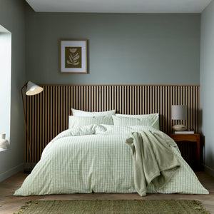 Helena Springfield Calico & Chalk Tranquil Check Duvet Set
