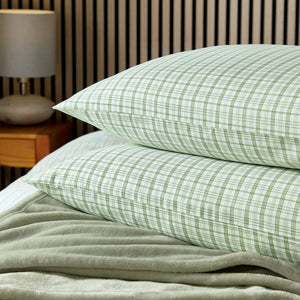 Helena Springfield Calico & Chalk Tranquil Check Duvet Set