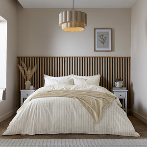 Helena Springfield Calico & Chalk Tranquil Check Duvet Set