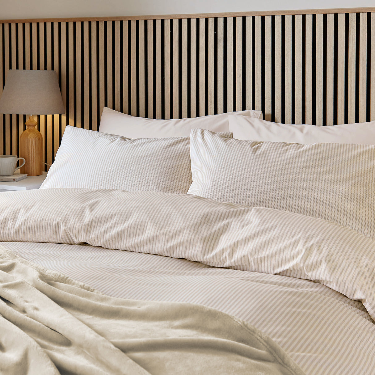 Helena Springfield Calico & Chalk Twill Stripe Duvet Set