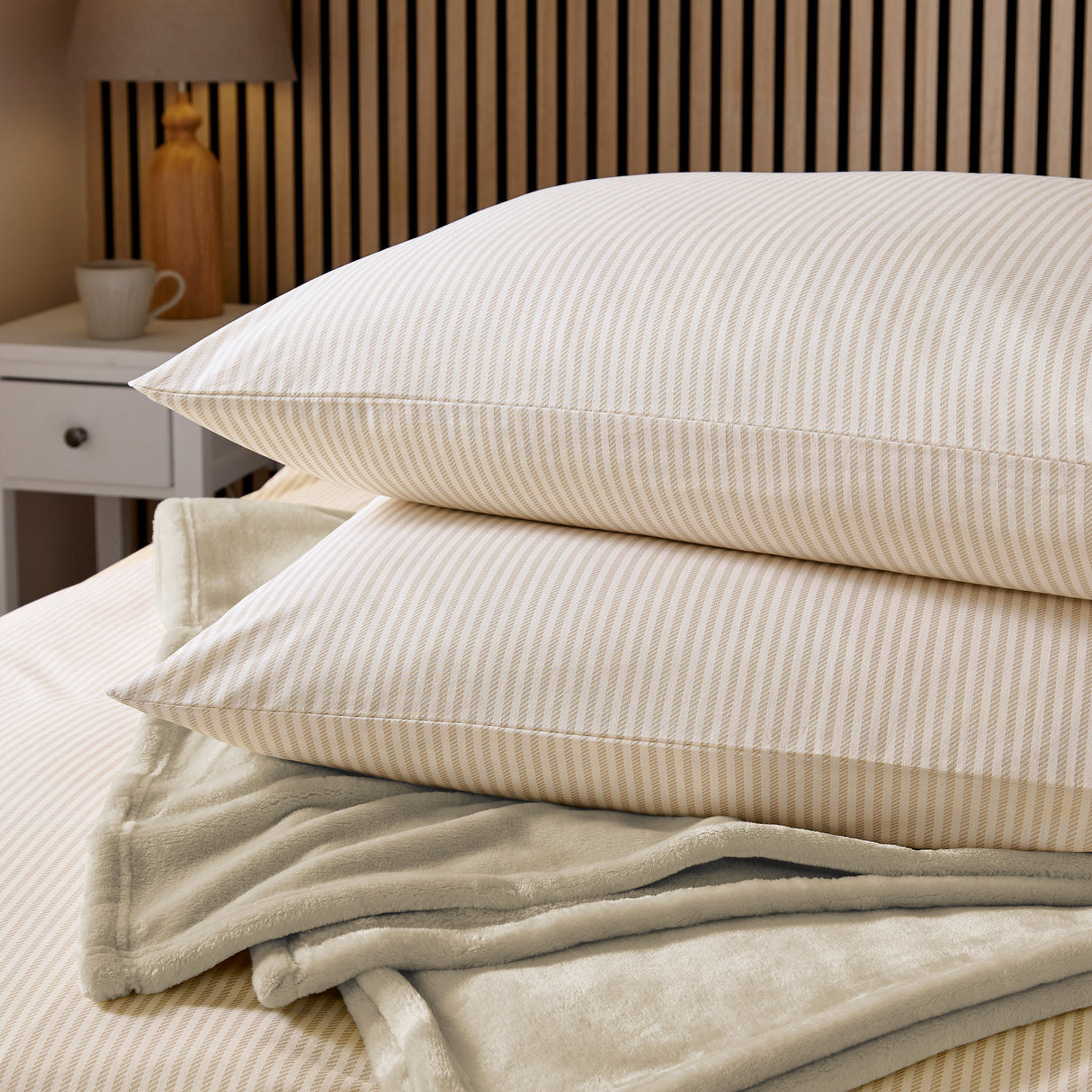 Helena Springfield Calico & Chalk Twill Stripe Duvet Set