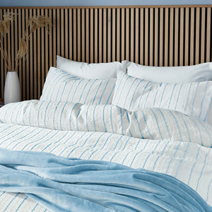 Helena Springfield Calico & Chalk Waffle Stripe Duvet Set