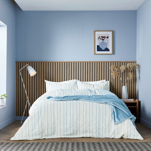 Helena Springfield Calico & Chalk Waffle Stripe Duvet Set