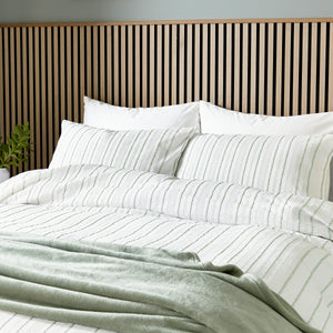 Helena Springfield Calico & Chalk Waffle Stripe Duvet Set