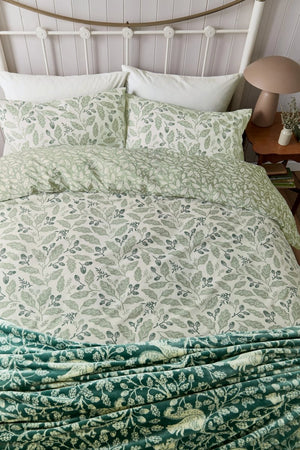 Harvest Moon by Helena Springfield Acorns Sage Duvet Set