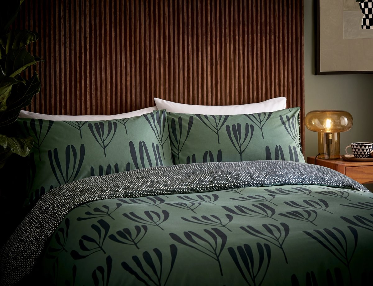 Loft Living by Helena Springfield Calla Green Duvet Set