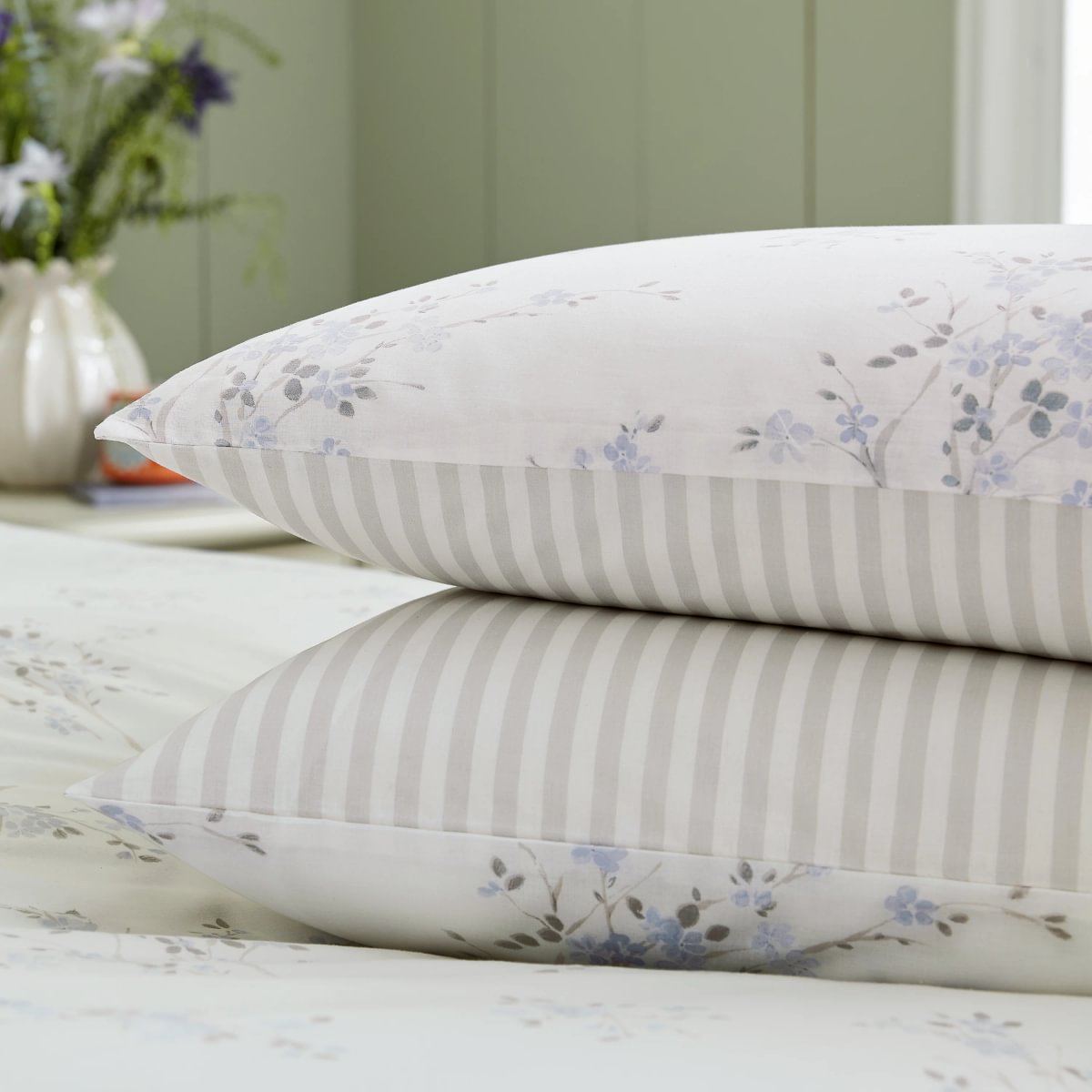 Helena Springfield Secret Garden Blossom Powder Blue Duvet Set