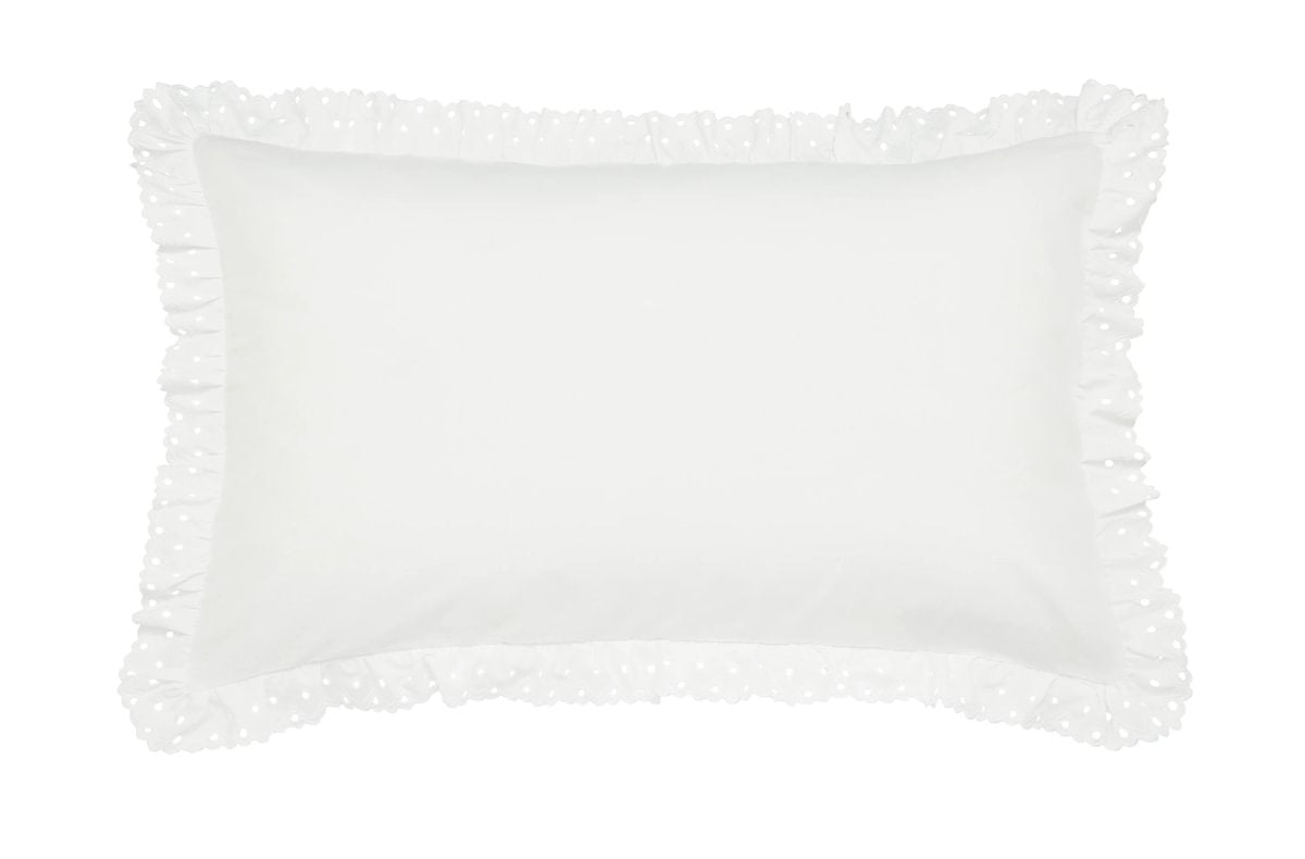 Helena Springfield Secret Garden Clara Embroidered Frill White Duvet Set