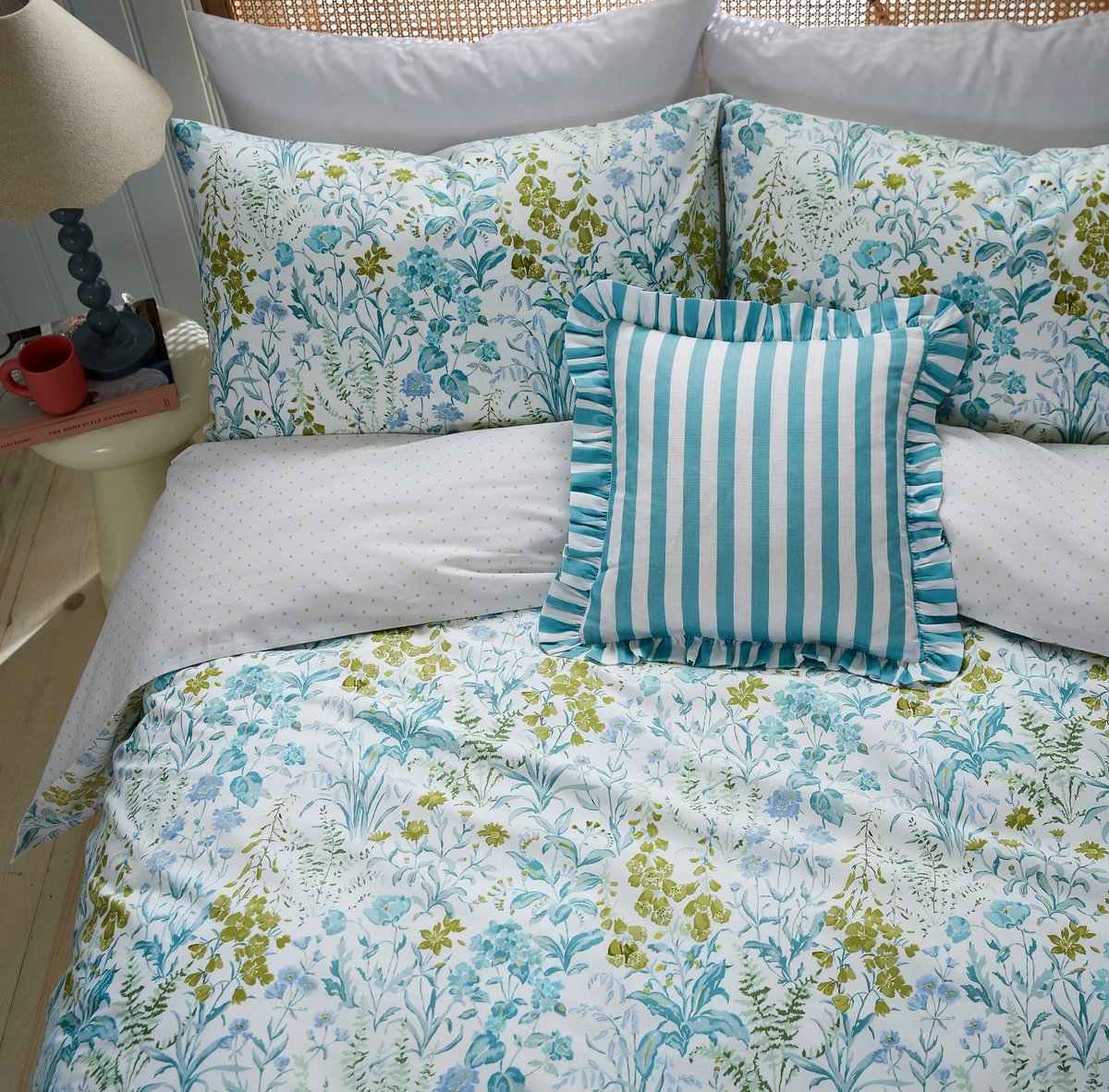 Helena Springfield Secret Garden Foxglove Aqua Duvet Set