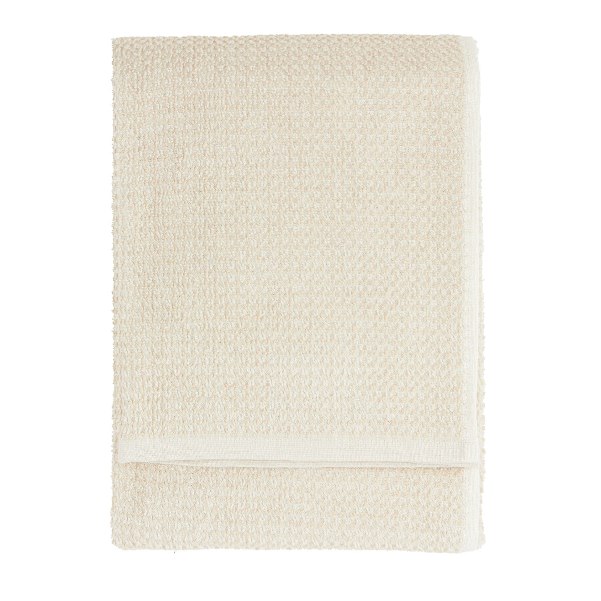 The Linen Yard Hebden Textured Waffle 100% Cotton Stone Towels