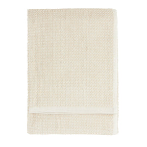 The Linen Yard Hebden Textured Waffle 100% Cotton Stone Towels