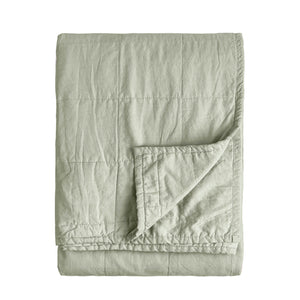 The Linen Yard Hebden Quilted Washed Cotton Bedspread