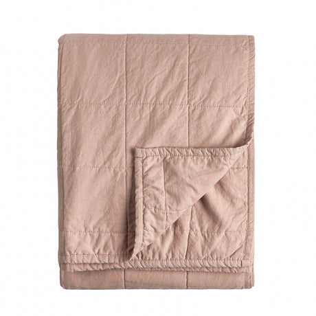 The Linen Yard Hebden Quilted Washed Cotton Bedspread