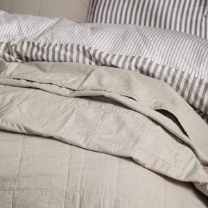 The Linen Yard Hebden Quilted Washed Cotton Bedspread