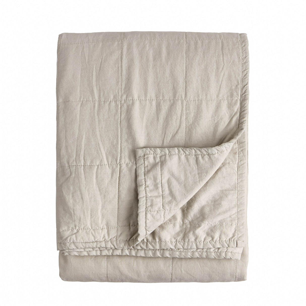 The Linen Yard Hebden Quilted Washed Cotton Bedspread