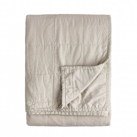 The Linen Yard Hebden Quilted Washed Cotton Bedspread
