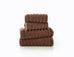 The Lyndon Company Hamilton Soft Rib Zero Twist 100% Cotton 550gsm Mocha Towels