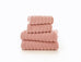 The Lyndon Company Hamilton Soft Rib Zero Twist 100% Cotton 550gsm Rose Towels
