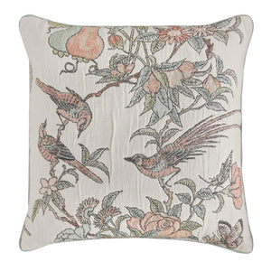 Historic Royal Palaces Hampton Jacquard Multi 45cm x 45cm Microfibre Filled Cushion