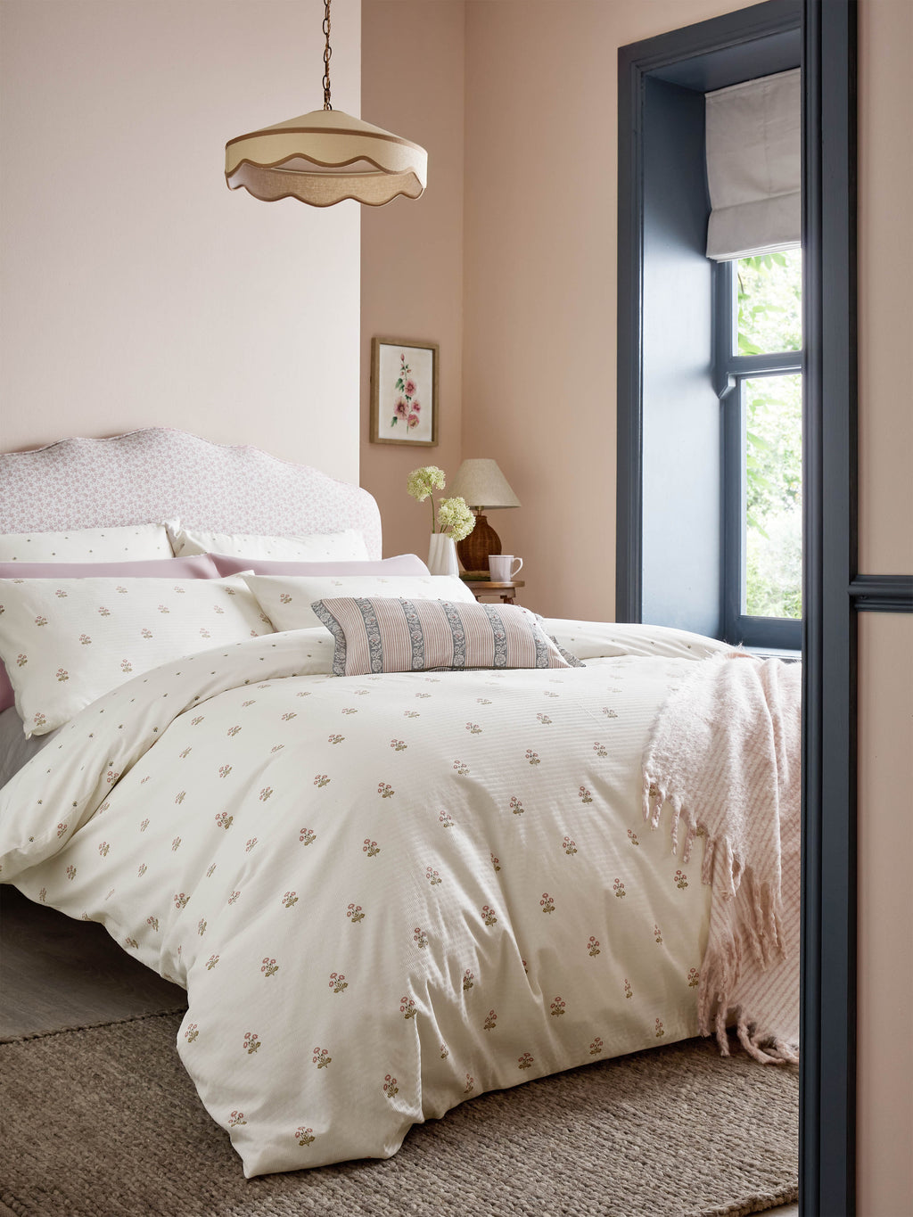 Laura Ashley Harthill Daisy Raspberry Pink Duvet Set