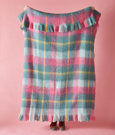 Bluebellgray Highland Check 130cm x 170cm Throw