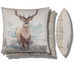 Style Highland Stag Tartan 43cm x 43cm Polyester Filled Cushion
