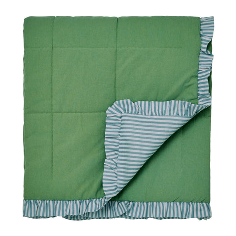 Joules Come Rain or Shine Green 200cm x 150cm Throw