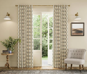 Joules Chamomile Lined Blackout Eyelet Curtains
