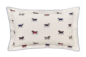 Joules Dressage Horses Creme/Multi Duvet Set