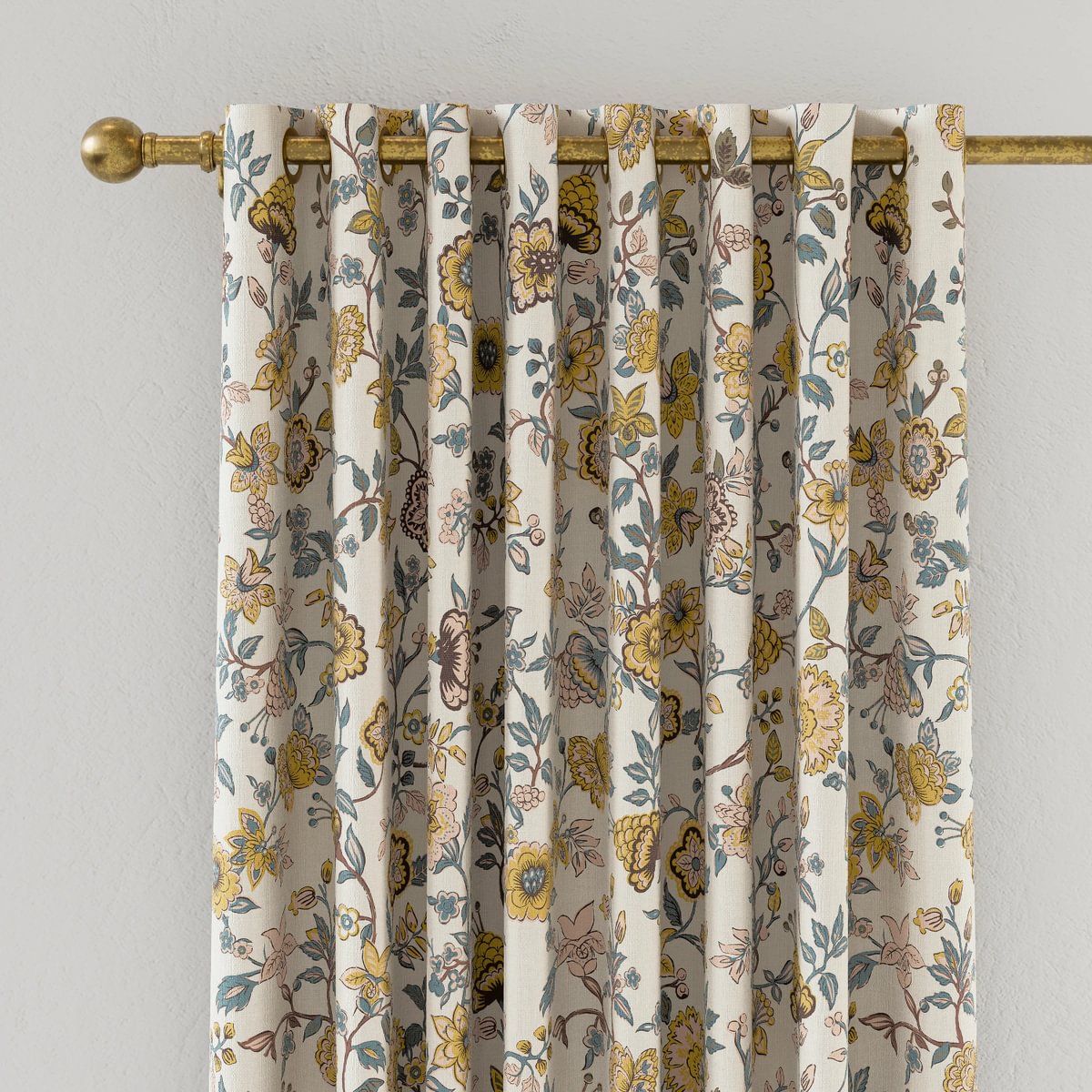 Joules Indienne Floral Lined Blackout Eyelet Curtains