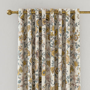 Joules Indienne Floral Lined Blackout Eyelet Curtains