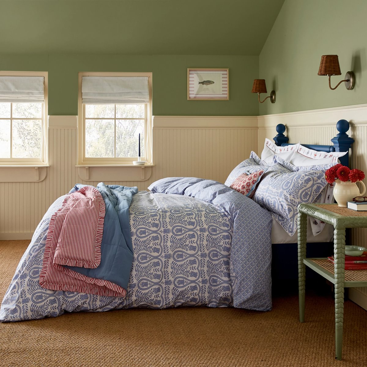 Joules Wandering Indienne Blue Duvet Set