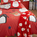 Bedlam Jolly Santa Red 150cm x 200cm Fleece Throw
