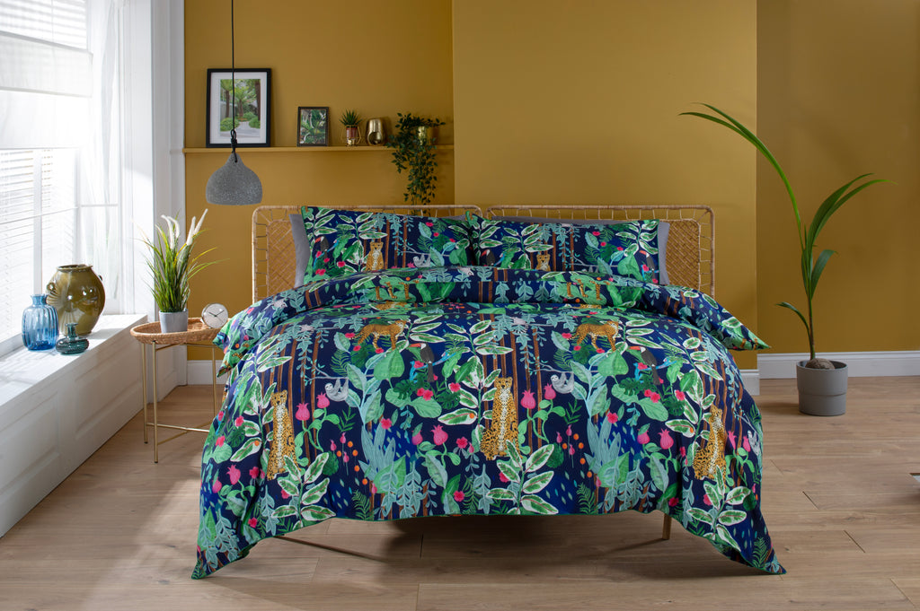 Deyongs 1846 Jungle Navy/Multi Duvet Set