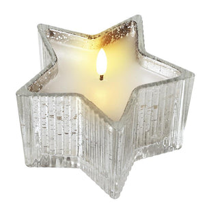 Heaven Sends KHG051A Mottled Glass Star Candle