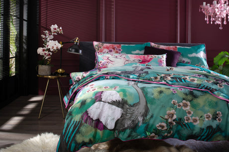 House of Norris Flight of the Heron Multi Duvet Set