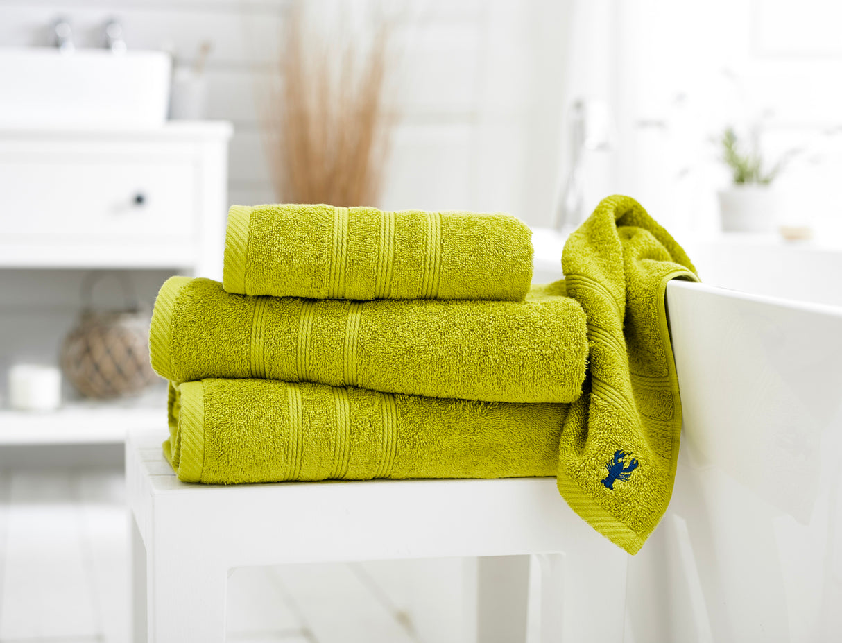 Lobster Creek Kaleidoscope 100% Cotton Lime Towels