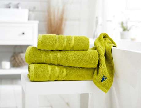 Lobster Creek Kaleidoscope 100% Cotton Lime Towels