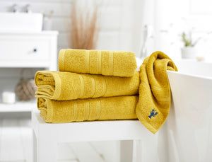 Lobster Creek Kaleidoscope 100% Cotton Ochre Towels